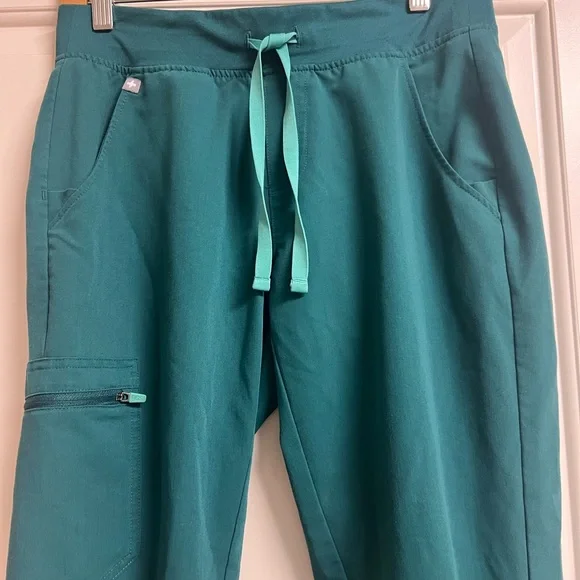 Figs Hunter Green Zamora Scrub Pants Great Condition SP - Picture 7 of 16